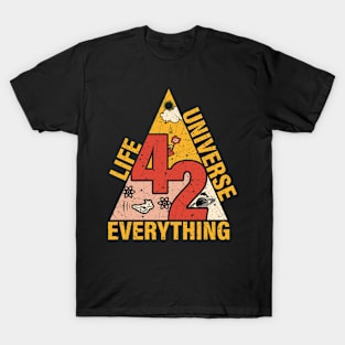 42 the life universe the  everything the answer vintage T-Shirt